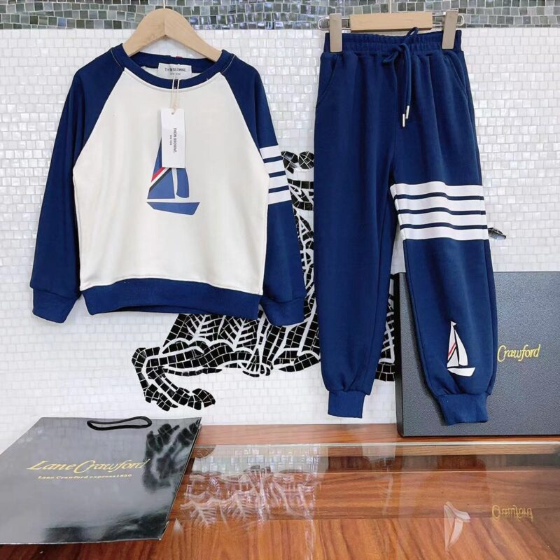 Thom Browne Kids Sweater & Trousers