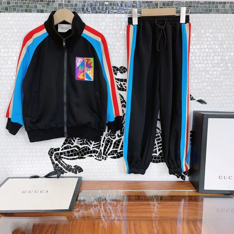 Gucci Kids Zippered Sweater & Trousers