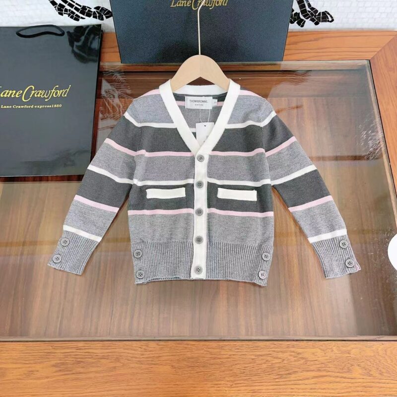 Thom Browne Kids Sweater Cardigan