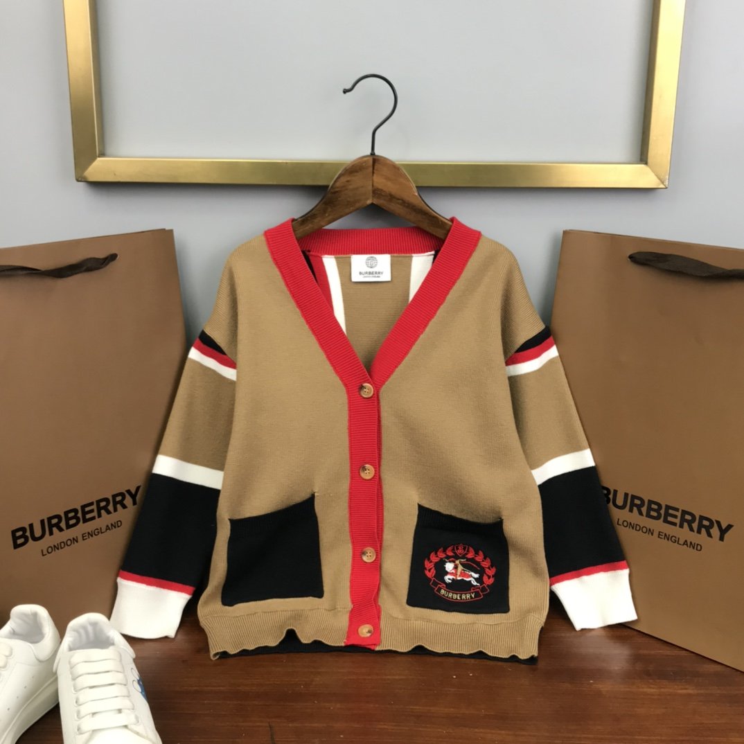 57109.jpg Burberry Kids Long-Sleeved Cardigan - Image 1
