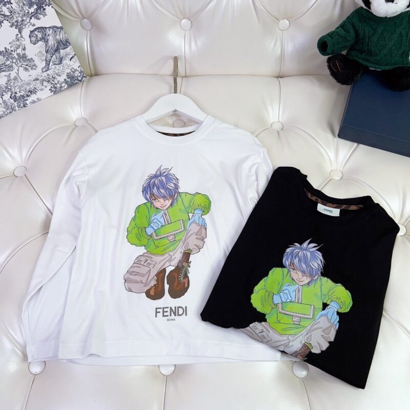 Fendi Kids Long Sleeve T-Shirt