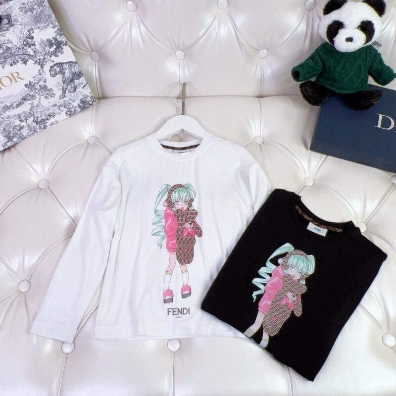 Fendi Kids Long Sleeve T-Shirt