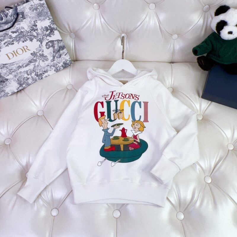 Gucci Kids Hooded Long-sleeved Sweater