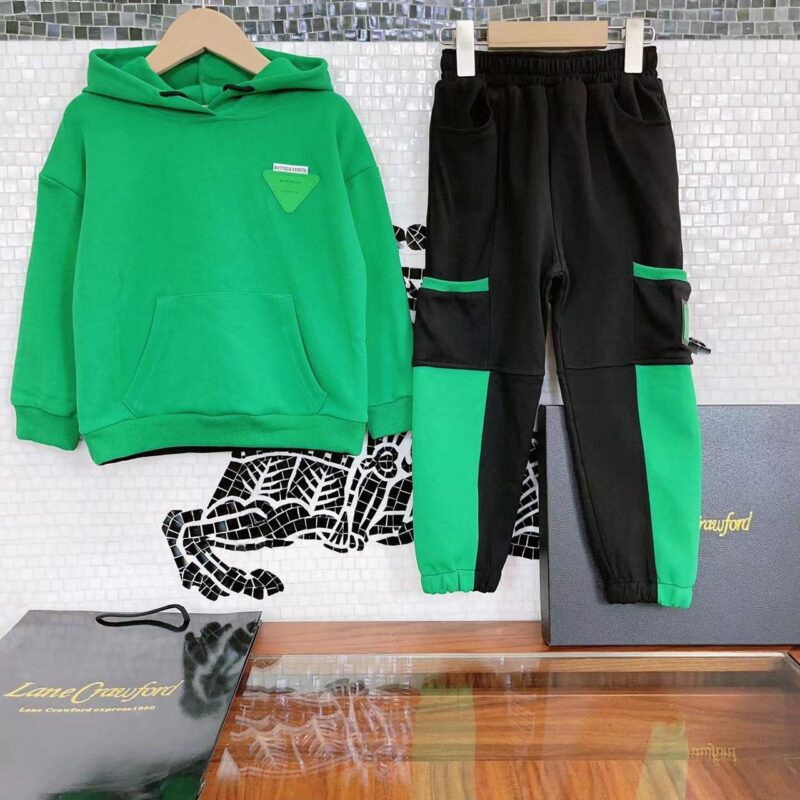 Bottega Veneta Kids Hooded Sweater & Trousers