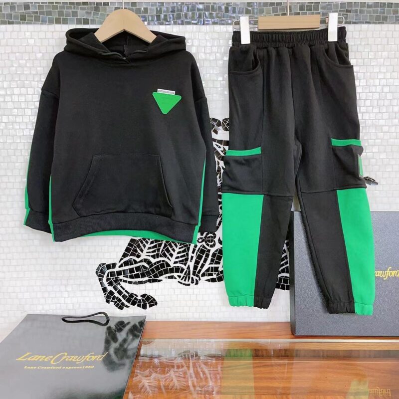 Bottega Veneta Kids Hooded Sweater & Trousers