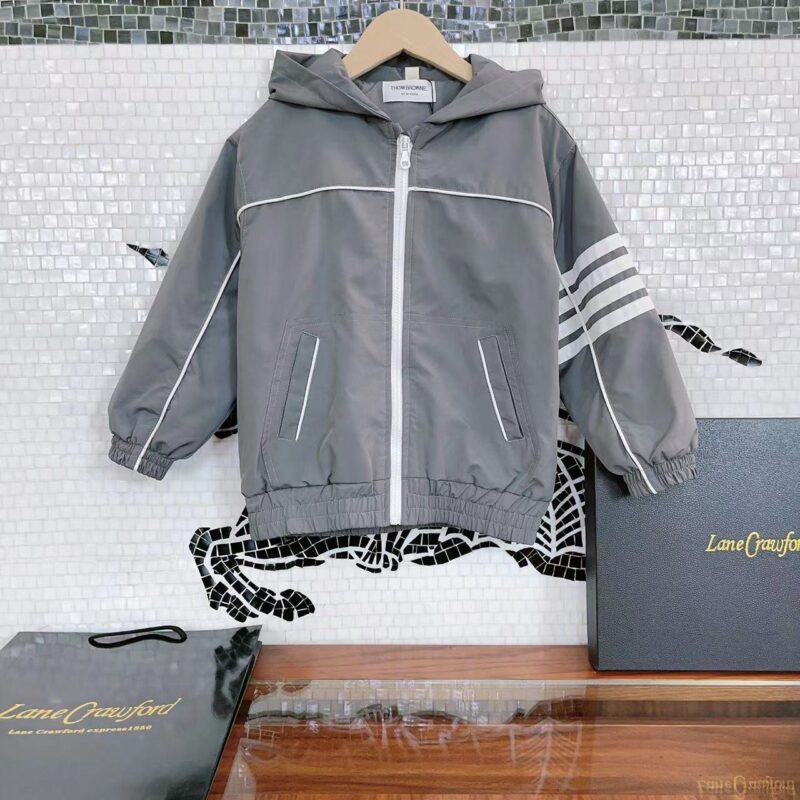 Thom Browne Kids Hooded Sweater