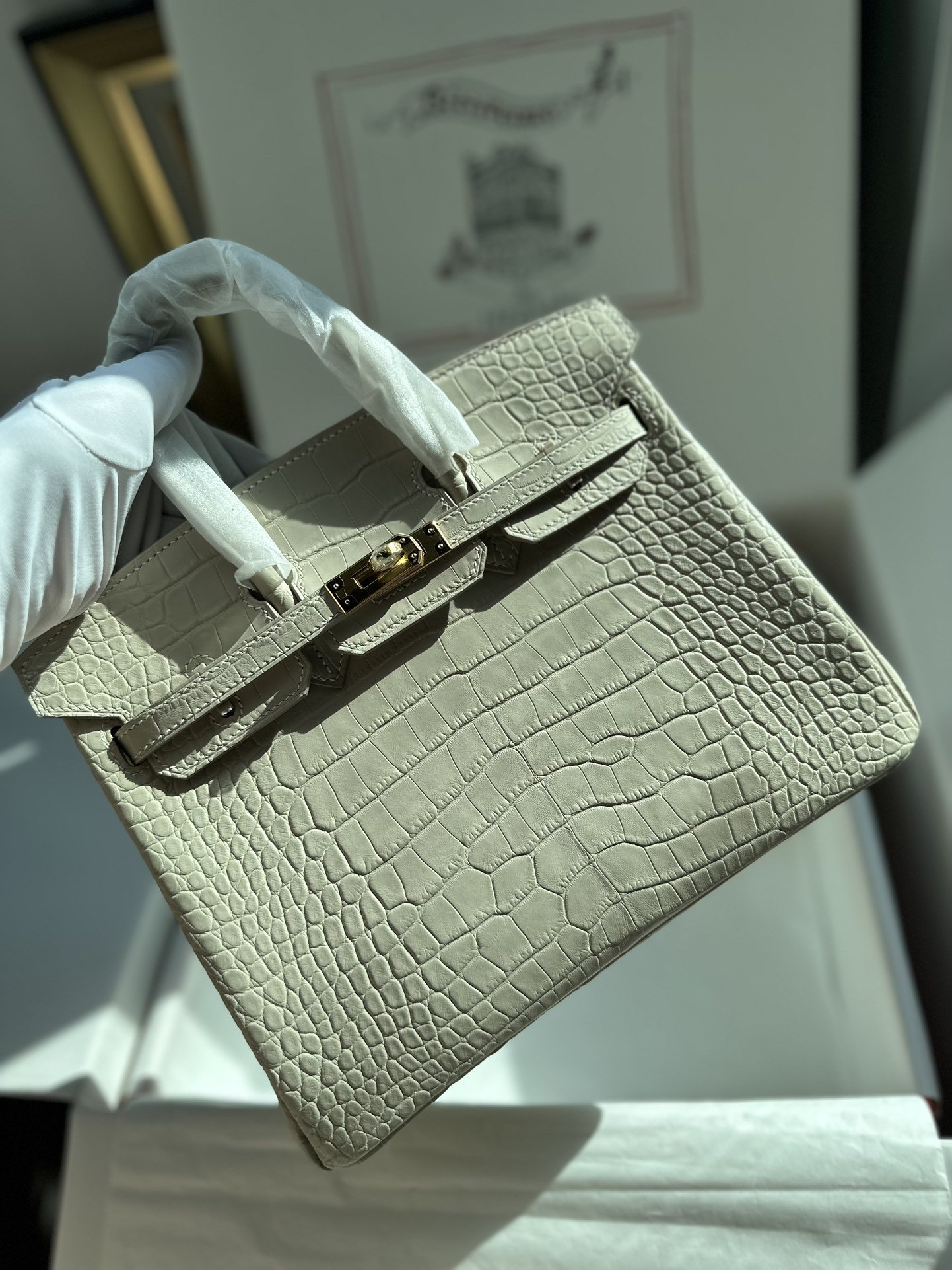78127.jpg Birkin 25 Matte Crocodile - Image 1