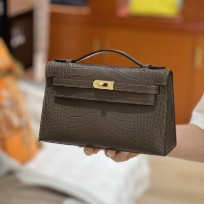 Kelly Pochette Matte Crocodile