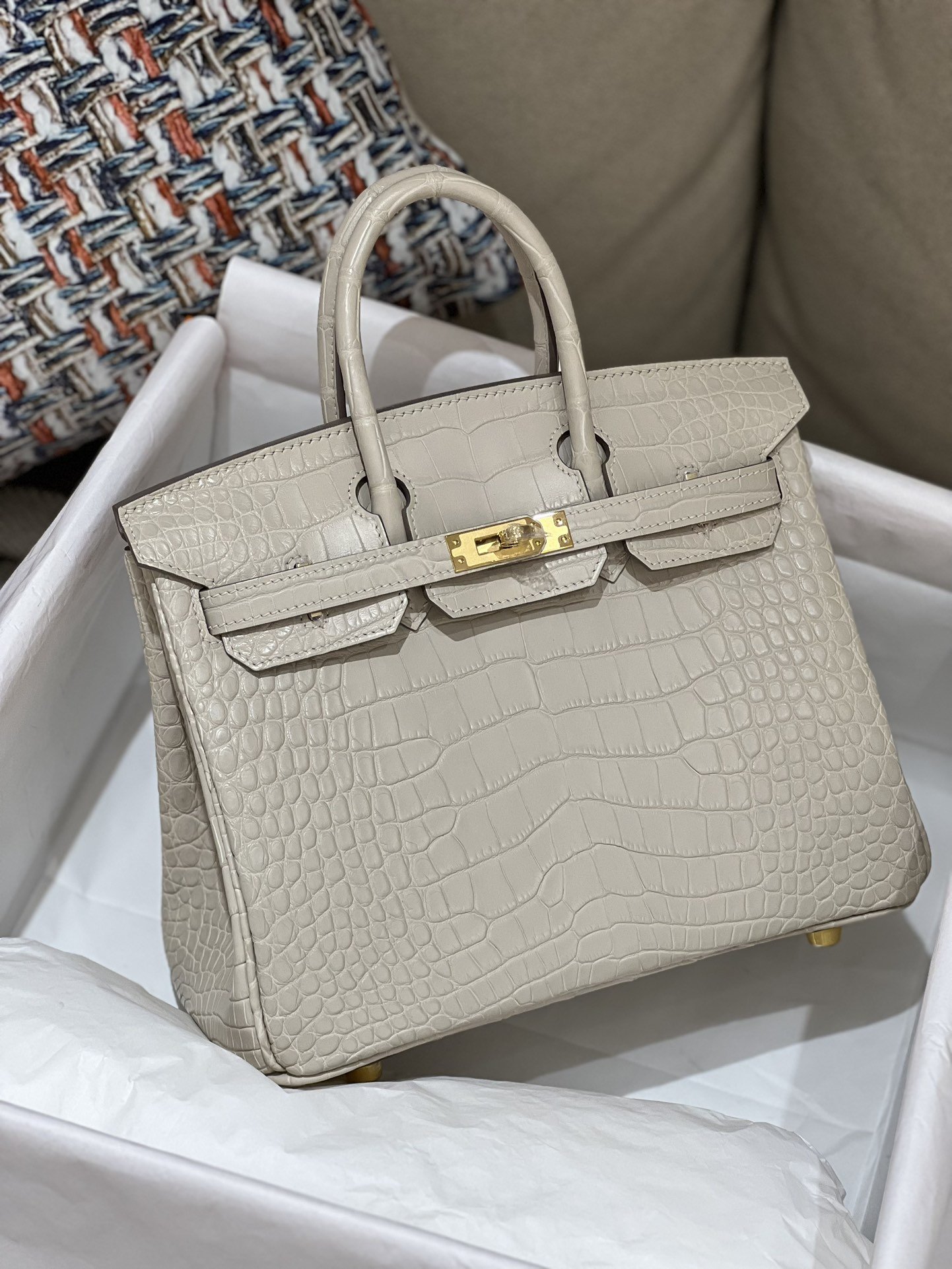 79034.jpg Birkin 25 Matte Crocodile - Image 1