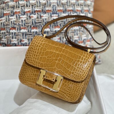 Constance 18 in Ficelle Crocodile