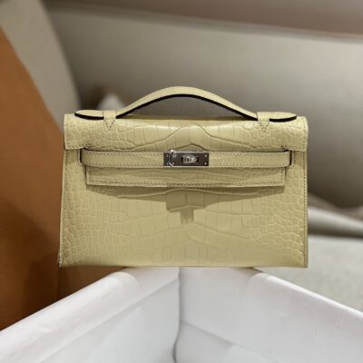Kelly Pochette Matte Crocodile