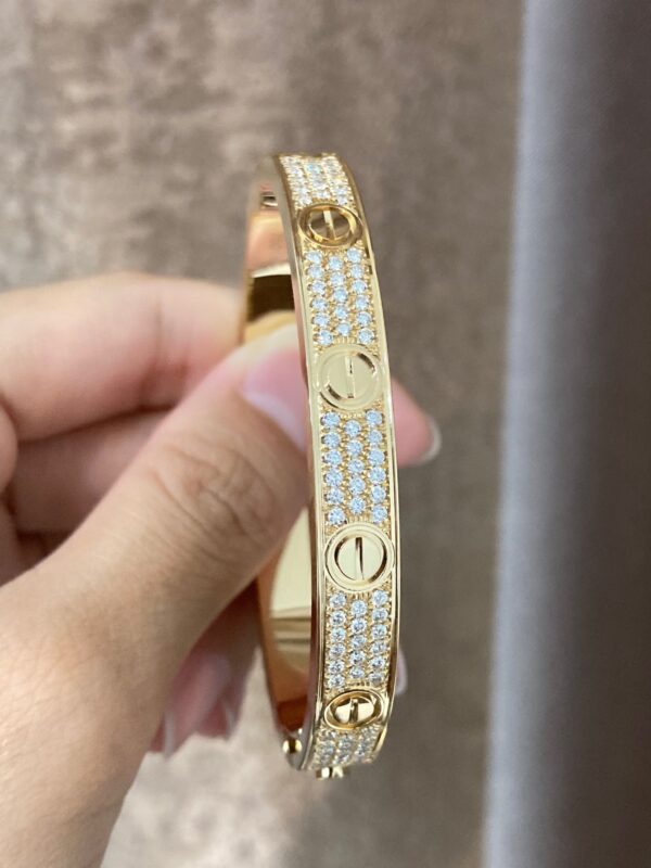 Wide Gypsophila Bracelet, Yellow Gold