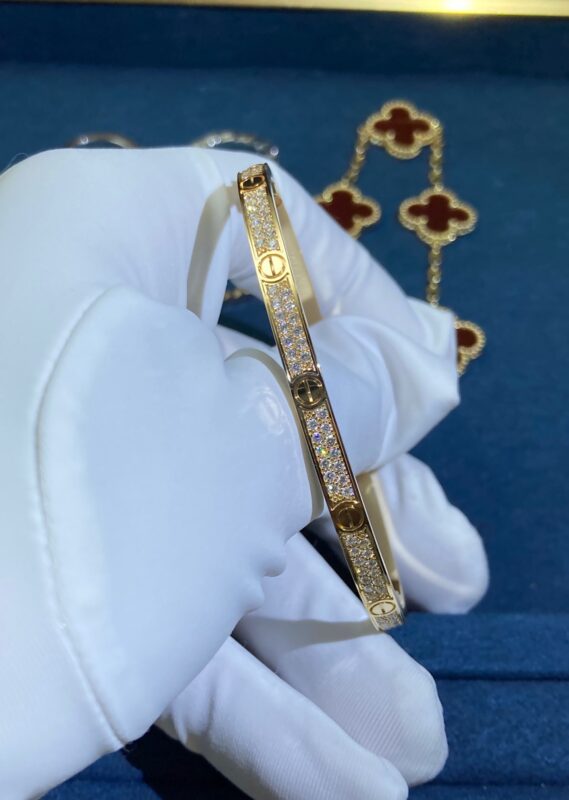 Narrow Baby’s Breath Bracelet, Yellow Gold