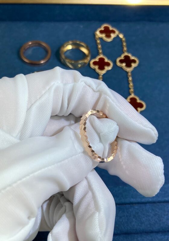 Honeycomb Diamondless Ring, Rose Gold