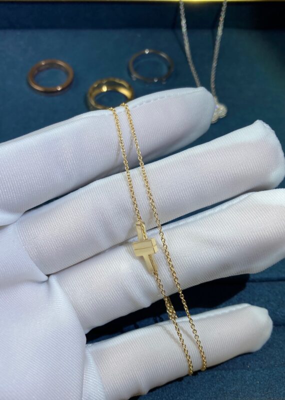 Double T Bracelet Without Diamonds, Yellow Gold