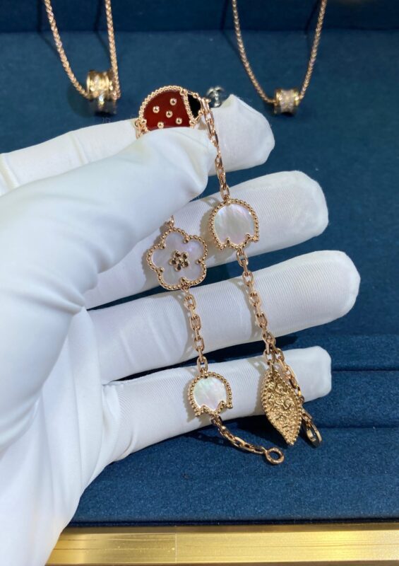 Ladybug Bracelet, Rose Gold