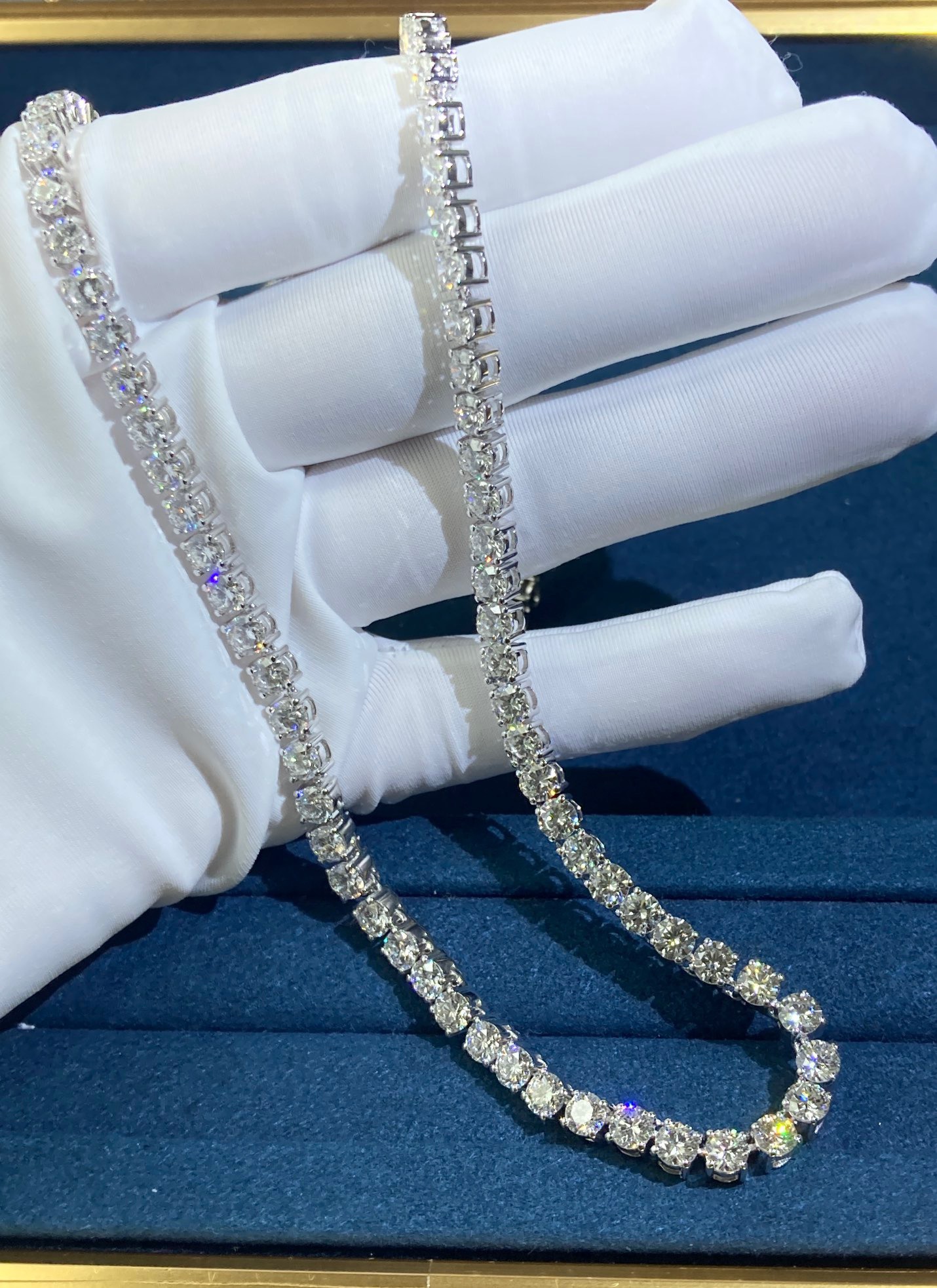 img_1118 Diamond Necklace, White Gold - Image 1