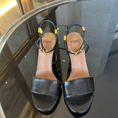 Fendi 2023 Delfina Round Toe Sandals