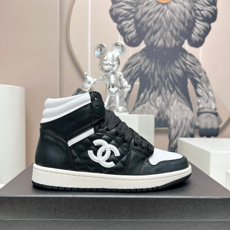 Chanel 2023 New High Top Trainers for Couples
