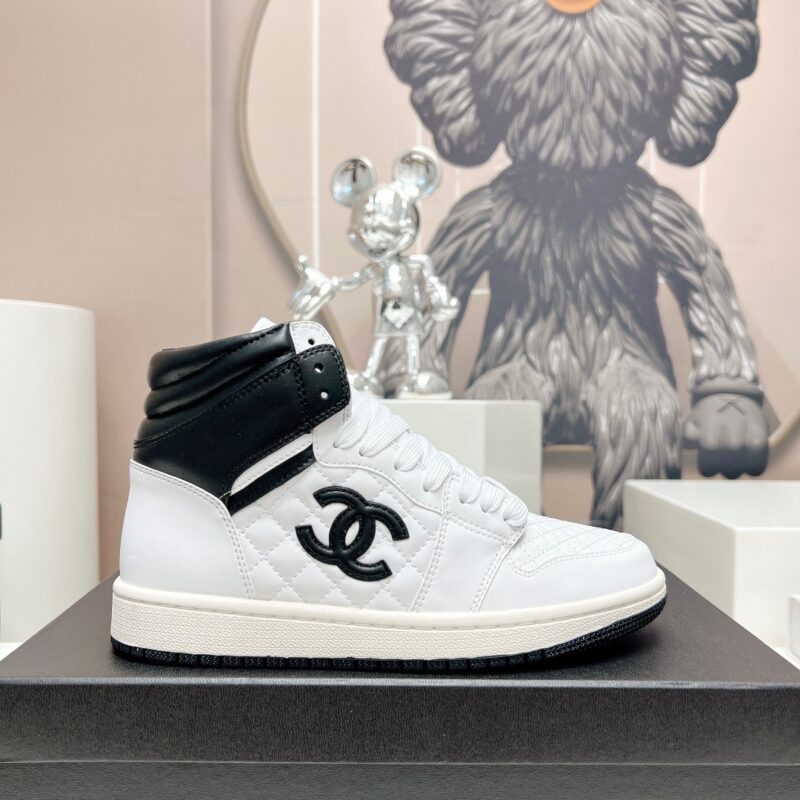 Chanel 2023 New High Top Trainers for Couples