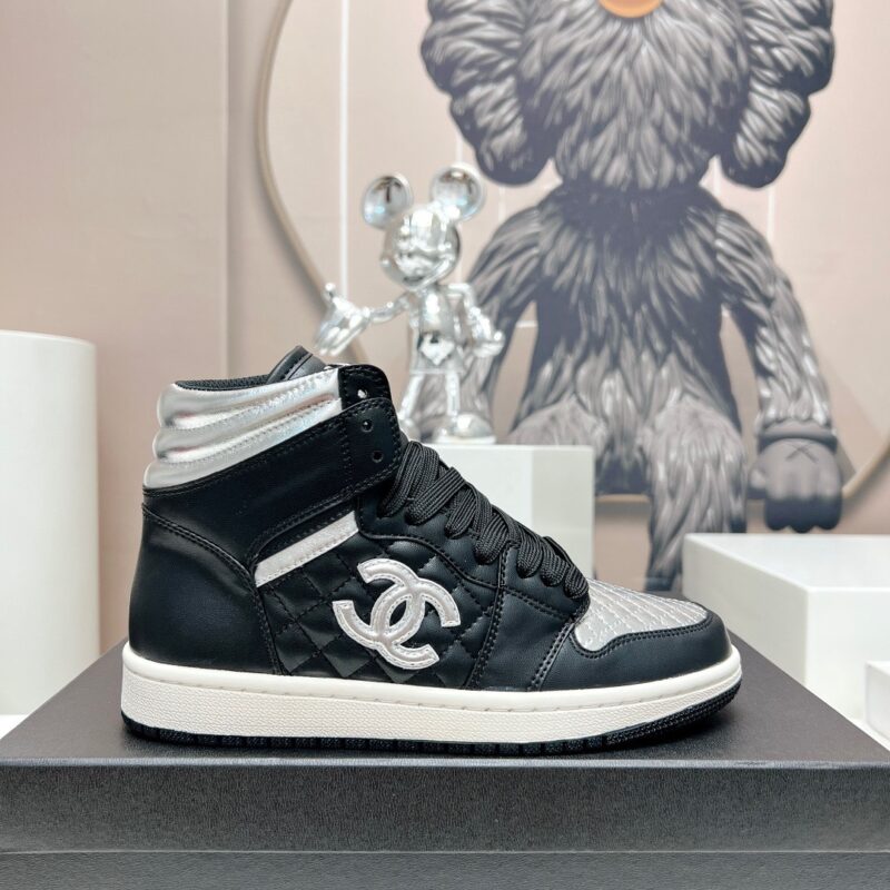 Chanel 2023 New High Top Trainers for Couples