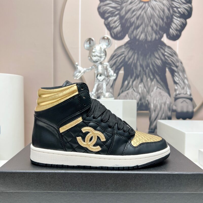 Chanel 2023 New High Top Trainers for Couples