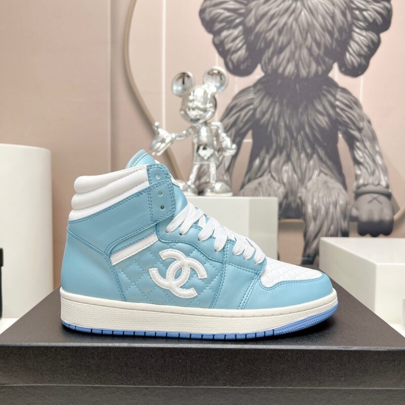 Chanel 2023 New High Top Trainers for Couples