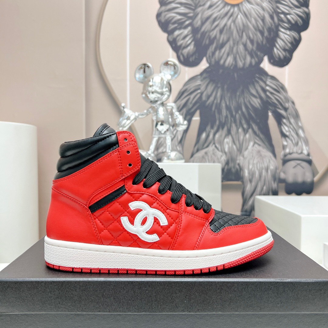 img_2201 Chanel 2023 New High Top Trainers for Couples - Image 1