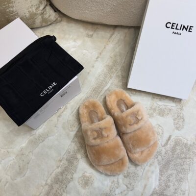 Céline 2023 New Wool Slippers