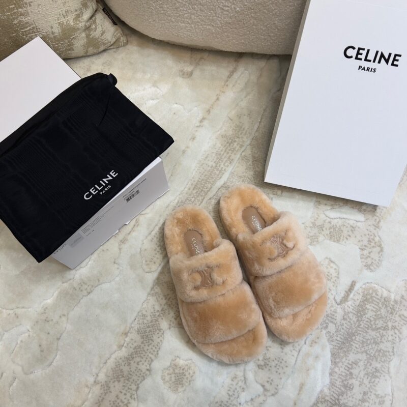 Céline 2023 New Wool Slippers