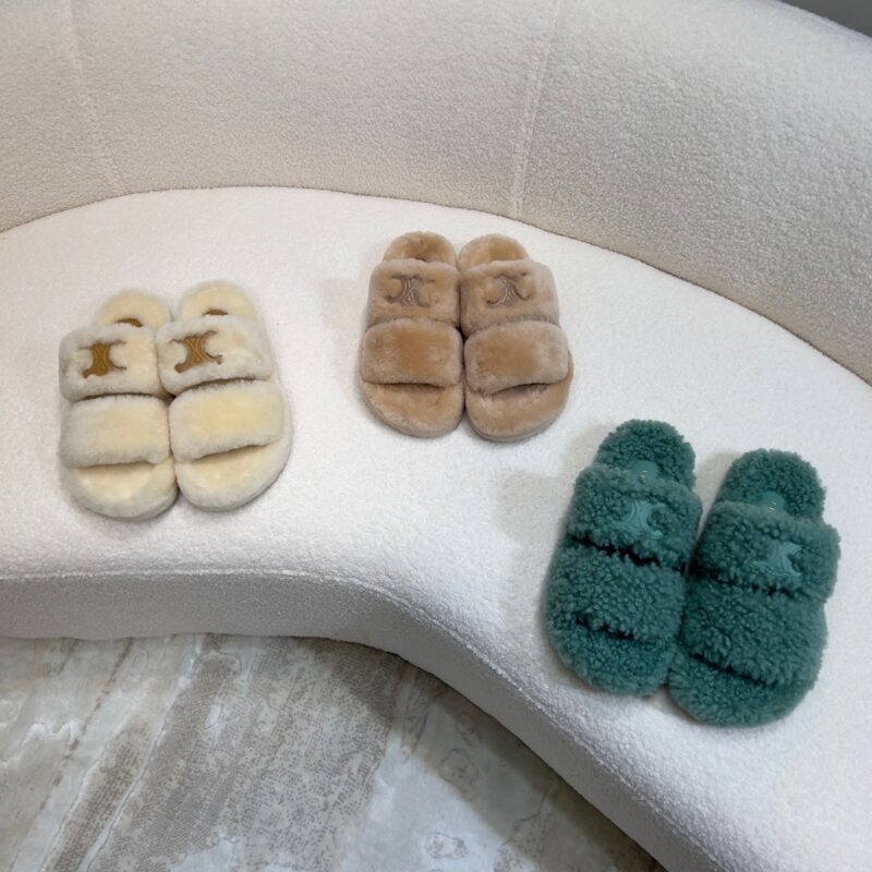 Céline 2023 New Wool Slippers Collection
