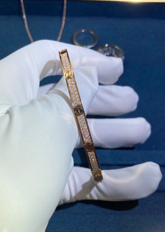 Narrow Baby’s Breath Bracelet, Rose Gold