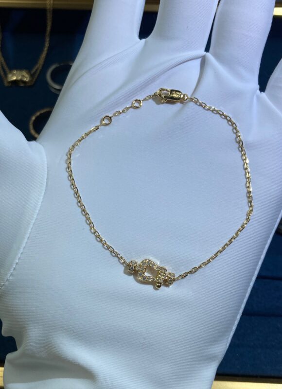 Mini Fred Bracelet, Yellow Gold