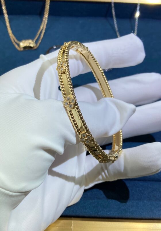 Narrow Kaleidoscope Bracelet, Yellow Gold