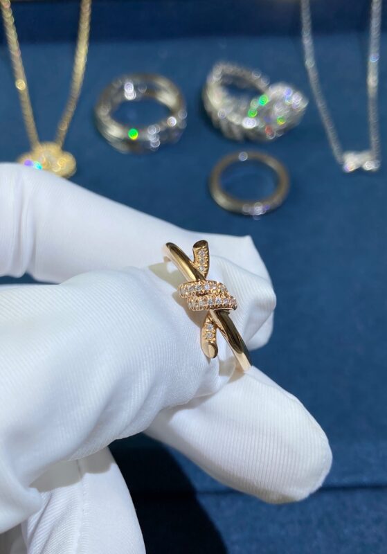 Tiffany’s Wrap Band Diamond Ring, Rose Gold