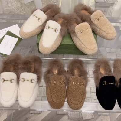Gucci 2023 New Fur Mules Collection