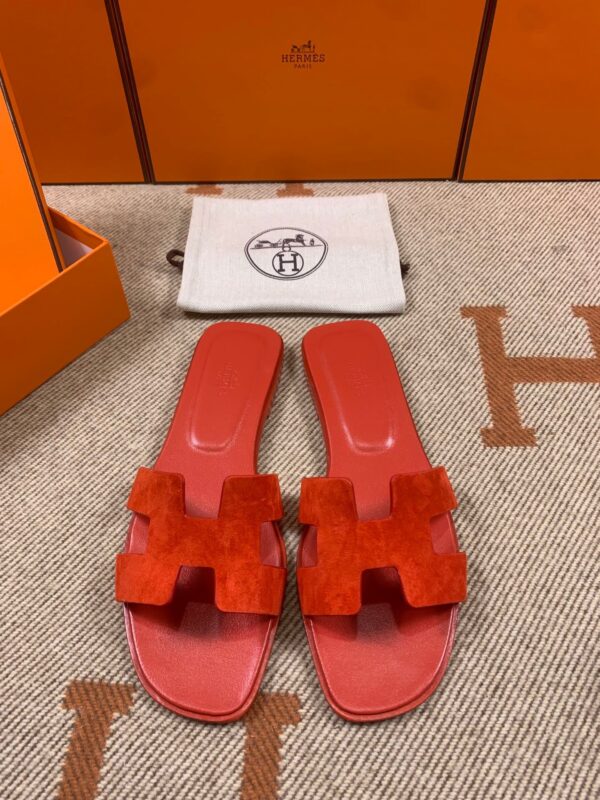 Hermes Oran Sandals in Suede (Fully Handmade)