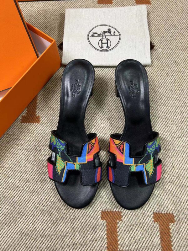 Hermes Oasis Sandals in Canvas (Fully Handmade)