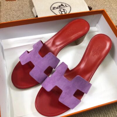 Hermes Oasis Sandals in Suede (Fully Handmade)