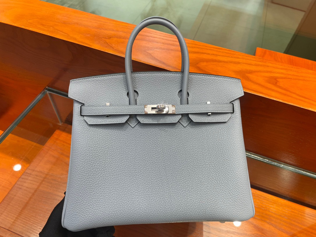 img_6564 Birkin 25 Grey Togo PHW - Image 1
