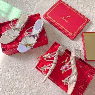 Rene Caovilla 2023 New Bowknot Sandals Collection