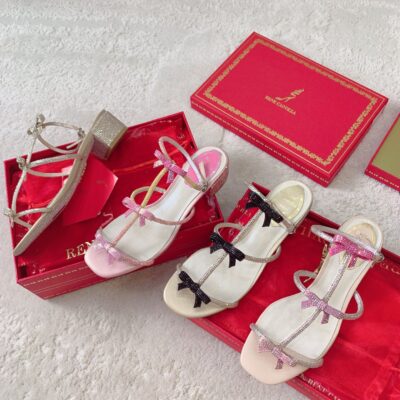 Rene Caovilla 2023 New Bowknot Sandals Collection