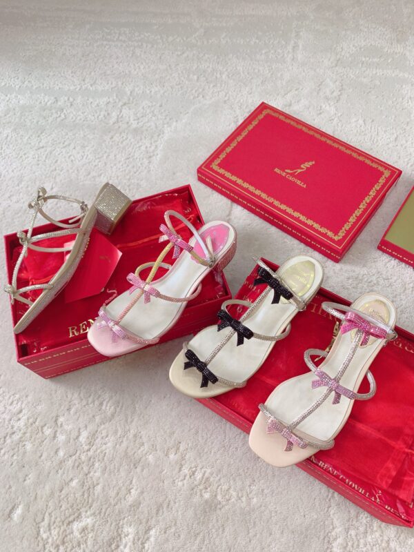 Rene Caovilla 2023 New Bowknot Sandals Collection