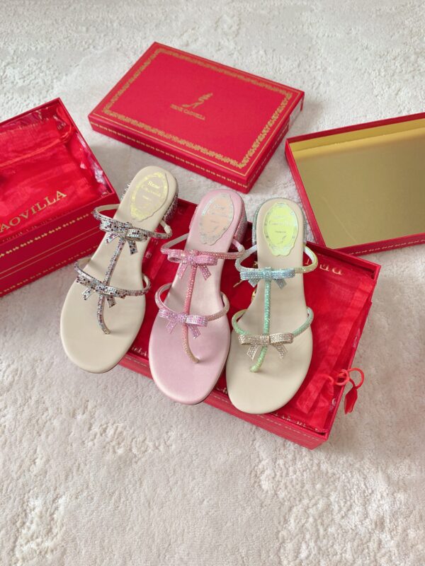 Rene Caovilla 2023 New Bowknot Sandals Collection