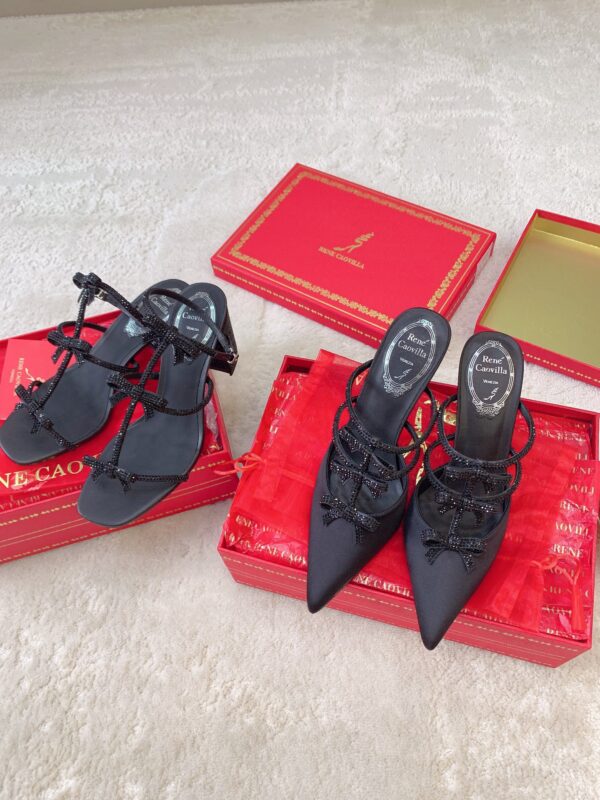 Rene Caovilla 2023 New Bowknot Sandals Collection