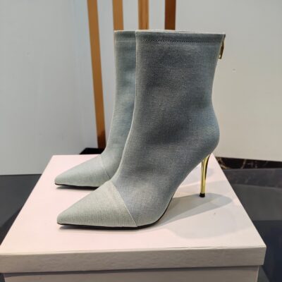 Balmain 2023 New High-heeled Ankle Boots