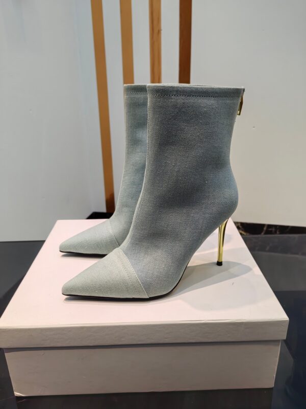 Balmain 2023 New High-heeled Ankle Boots
