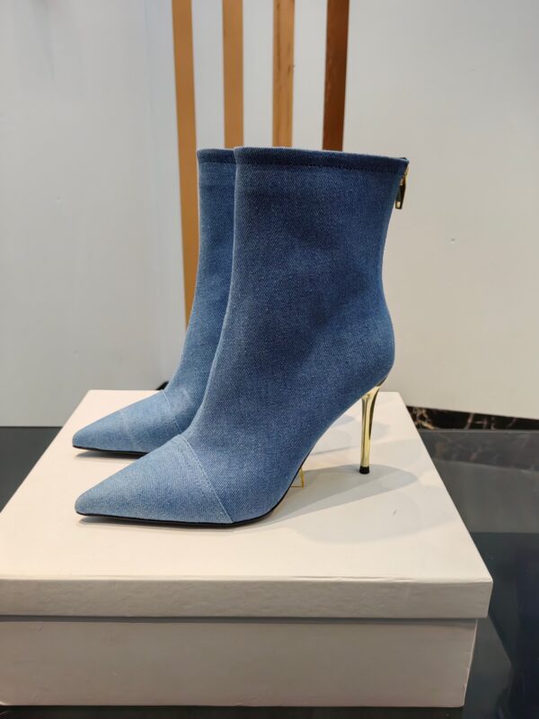 Balmain 2023 New High-heeled Ankle Boots