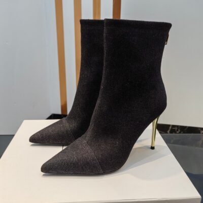 Balmain 2023 New High-heeled Ankle Boots