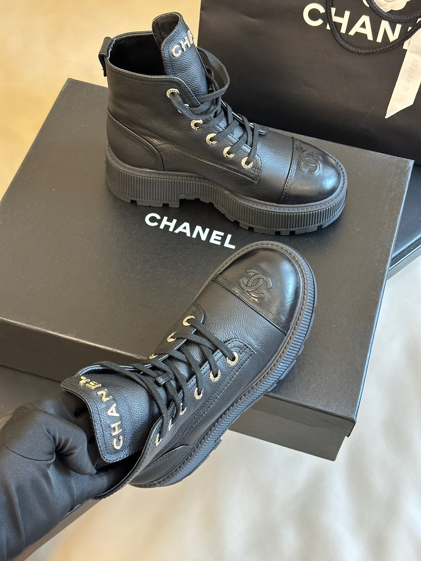 Chanel 2023 New Thick-soles Boots - Image 4